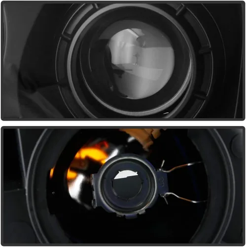 Vista 3 de ACANII - Para GMC Acadia 2007-2012 carcasa negra, proyector de faros delanteros, conjunto de pares de repuesto izquierdo+derecho