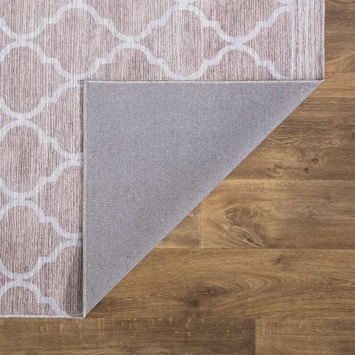 Vista 6 de Abani Alfombra rectangular de polipropileno de 4 x 6 pies, diseño moderno de polipropileno, lavable a máquina, resistente a las manchas