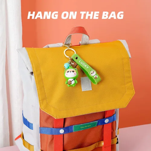 Vista 6 de YOU WIZV Lindo llavero Kawaii Anime Llaveros para niños Mochila Dijes Llavero Accesorio Regalo Amigo para Mujeres Niñas