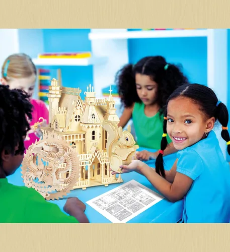 Vista 7 de Puzzled Rompecabezas 3D de madera de dragón y fénix de la suerte, rompecabezas de madera de dragón y fénix, rompecabezas educativo de bricolaje