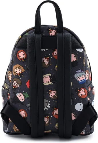 Vista 3 de Loungefly Harry Potter Personajes Todo Sobre Estampado Mujer Doble Correa Bolso De Hombro, Multi, Classic