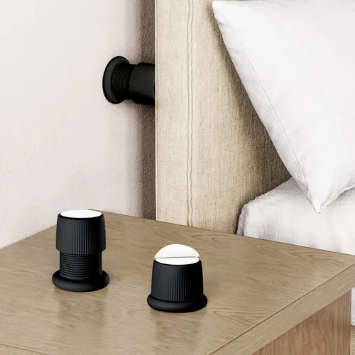 Vista 10 de Elevadores ajustables para muebles, elevadores de cama de 1.6 a 2.6 pulgadas, color blanco, plástico duradero y antideslizantes, elevadores de sofá
