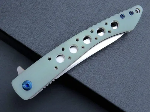 Vista 4 de Eafengrow EF943 EDC Cuchillo plegable D2 hoja de acero G10 Mango Flipper Cuchillos con clip de bolsillo para camping, senderismo, supervivencia al