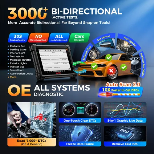 Vista 8 de Autel Scanner MaxiCOM MK906S PRO2-TS TPMS Herramienta de programación, multilingüe 2026 de MS906 PRO2-TS, V2.0 de MS906 PRO TS MK906 PRO-TS MP900TS