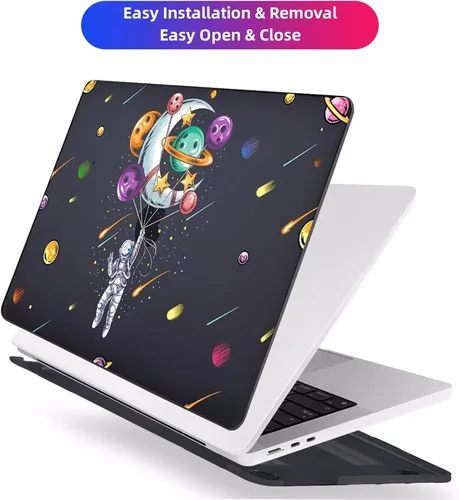 Vista 3 de Funda para MacBook Air de 15 pulgadas A3241 A3114 A2941 (versión 2023 2024 2025) – Carcasa rígida protectora a presión para MacBook Air de 15.3