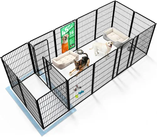 Vista 70 de FXW Homeplus Unleashed Corralito para Perros de Interior - Juego Sin Estrés y Seguro, Resistente de 24 Pulgadas 2 Paneles Corralito para Cachorros