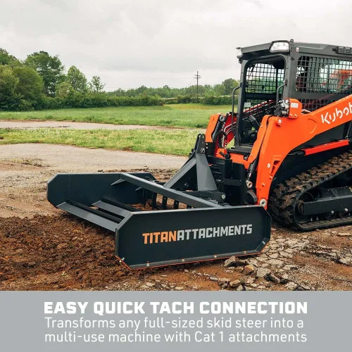 Vista 5 de Titan Attachments Adaptador de Enganche Rápido de 3 Puntos, Universal de Tamaño Completo, Compatible con Implementos Cat 1, Capacidad