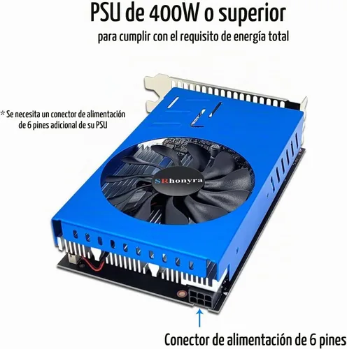 Vista 4 de Tarjeta Gráfica GTX 1050 Ti 4GB GDDR5 4HDMI GTX1050Ti 4G