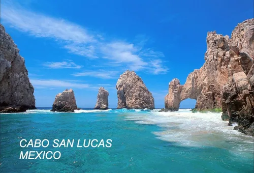 Vista 2 de Imanes mexicanos mexicanos para refrigerador (1 pieza, Cabo San Lucas México- 1)