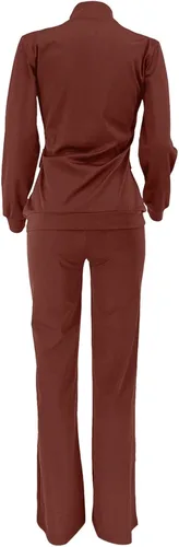 Vista 5 de DUOWEI Conjunto de ropa de esquí para mujer, ropa deportiva de moda, pantalones de dos piezas, conjunto de bolsillo, trajes de chándal para mujer