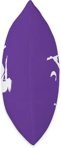 Vista 2 de Kitesurf Gifts and Surf Lover Tees by taiche Kitesurfer Somersaulting White Vector Silhouette Throw Pillow, 16x16, Multicolor