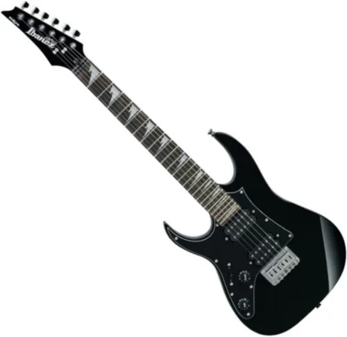 Vista 2 de Guitarra eléctrica Ibanez Mikro (GRGM21), Negro