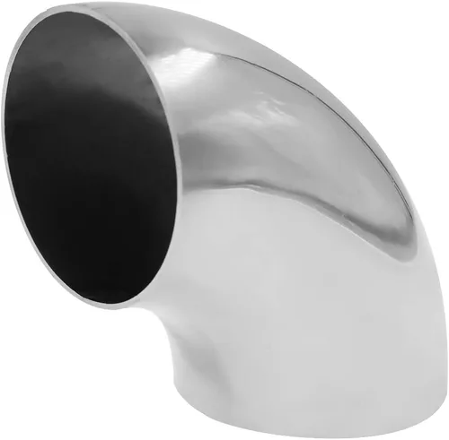 Vista 8 de Codo de escape de acero inoxidable, codo de curva de mandril de 90°, grosor TTZEZE de 0.059 in, material SUS304, tubo de escape de codo para tubo