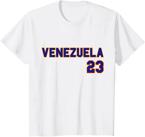 Vista 23 de Venezuela Flag Pride Bandera Venezolana Camiseta de béisbol, Blanco