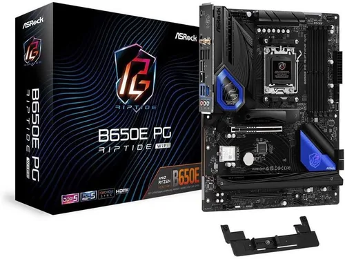 Vista 6 de ASRock B650E PG Riptide WiFi AM5 Ryzen 7000 AMD B650 SATA 6Gb/s DDR5 ATX placa base