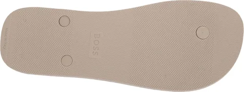 Vista 4 de BOSS Sandalias con logotipo audaz para hombre, leche de avena, 8-9, Leche de avena, 8-9