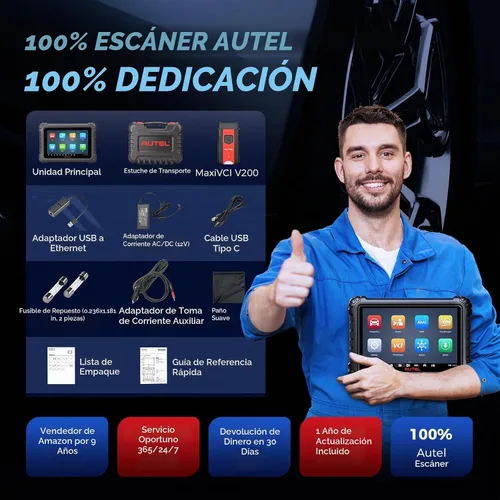 Vista 9 de Autel Escáner bidireccional MS906 MAX: MS906MAX 2026 Actualizado de MS906 Pro MP900BT con ECU C0ding, DoIP, CANFD, FCA SGW AutAuth, escaneo de todo
