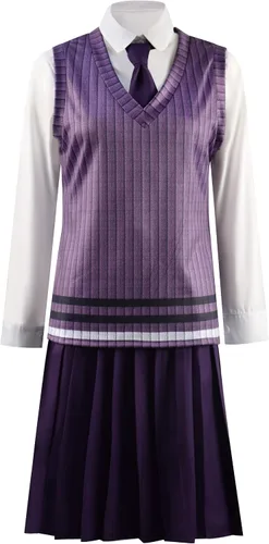 Vista 4 de Masfrida Enid Sinclair - Disfraz de colegialas Uniforme Never more Cosplay para niños para Halooween