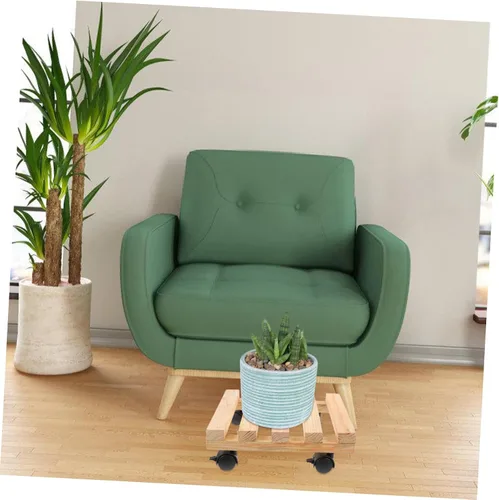 Vista 3 de GANAZONO Soporte para plantas de alta resistencia, soporte para plantas al aire libre, 1 unidad, soporte de madera para flores pequeñas, organizador