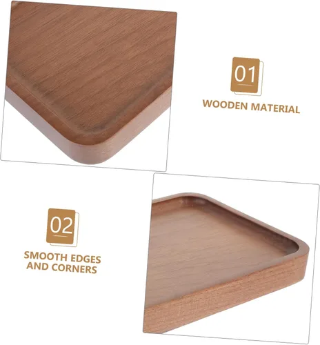 Vista 9 de Cabilock Bandeja de esponja para fregadero, bandejas de desayuno para cama, tabla de servir de madera, bandejas para comida, jabonera de bambú