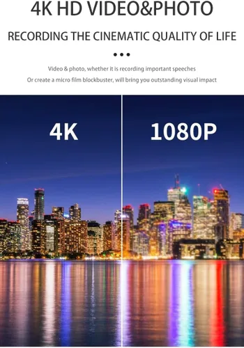 Vista 7 de Cámara digital 4K, 64MP, zoom 18X, enfoque automático, pantalla abatible de 2.8 pulgadas de 180°, cámara de vlogging para, compacta