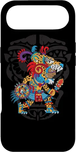 Vista 26 de Funda para iPhone 11 Aztec Jaguar Ancient Warrior Native Mexican Mythology