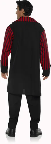 Vista 3 de UNDERWRAPS Disfraz de payaso siniestro malvado para hombre - Sideshow Rojo y negro