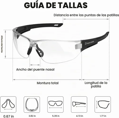 Vista 5 de Lightweight Pickleball Safety Glasses for Men & Women