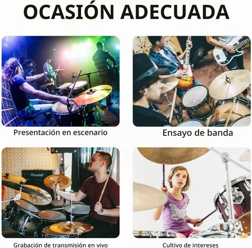 Vista 6 de D Debra DK7 Pro - Kit de micrófono de batería con cable de 7 piezas para tocar y grabar bateristas, incluye micrófonos, clip de micrófono