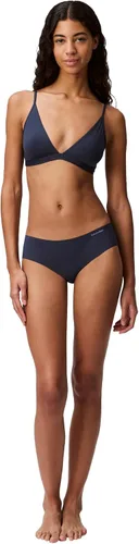 Vista 3 de Calvin Klein Bralette triangular ligeramente forrado de forma a cuerpo para mujer, Marrón