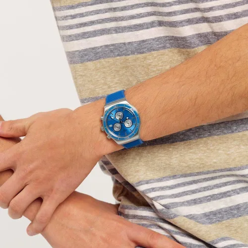 Vista 3 de Watch Swatch New Irony Chrono YVS485 BLUE IS ALL strap