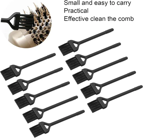 Vista 3 de 10 cepillos de limpieza de afeitadora eléctrica, mini cepillo de nailon de doble cara para afeitar, herramienta de limpieza para afeitar