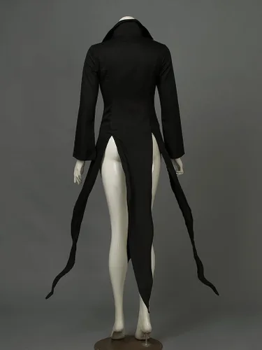 Vista 3 de Cosfun Disfraz de cosplay para mujer, disfraz de anime negro para Halloween