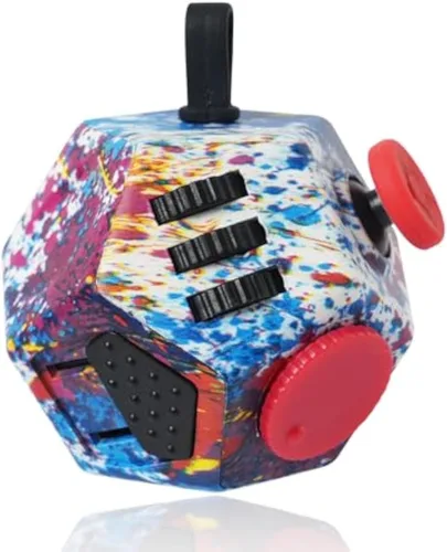 Vista 16 de UOOEFUN Mini Cubo de Juguetes Fidget, Cubo de Juguetes de 12 Lados para Aliviar el Estrés, Ansiedad, Depresión, Autismo para Niños y Adultos, Mejora