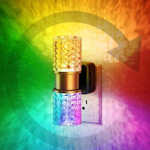 Vista 14 de JandCase Luz de Noche LED, Luces Nocturnas Regulables Enchufables en la Pared, Luz Nocturna Moderna con Sensor de Luz Automático de Encender/Apagar