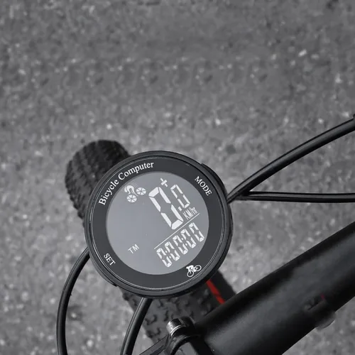 Vista 4 de Sensor de velocidad de ciclismo para carretera,Computadora de ciclismo inalámbrica,Velocímetro de bicicleta con retroiluminación automática IP67