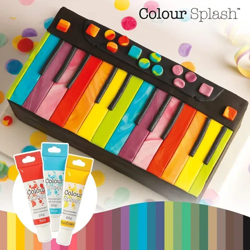 Vista 5 de COLOUR SPLASH Tubo de gel colorante para alimentos, ingredientes comestibles, geles altamente concentrados, tubos exprimibles fáciles de usar