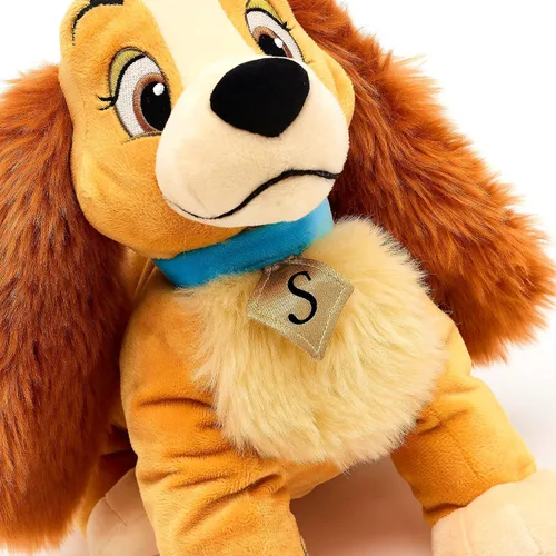 Vista 3 de Disney Store Peluche oficial de Lady and The Tramp - 11 pulgadas, auténtica figura de juguete suave, personaje icónico de la película, para niños