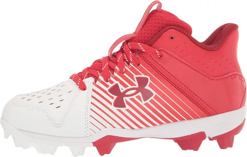 Vista 8 de Under Armour Zapato de béisbol unisex Leadoff Mid Junior de goma moldeada