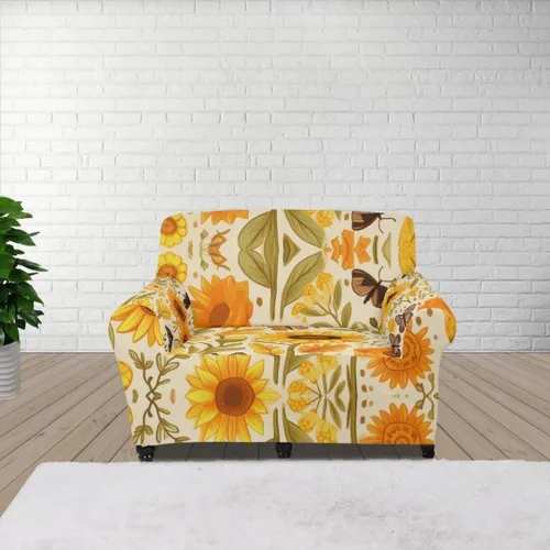 Vista 100 de ZOUTAIRONG Fundas elásticas para sofá con estampado de ramas de camuflaje 3D para sofá, funda para muebles de un solo cojín, decoración del hogar u