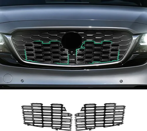 Vista 8 de (2 unidades/juegos) CX5 - Insertos de malla para parrilla frontal Mazda CX-5 KF Accesorios ABS Material Protector de rejilla frontal compatible