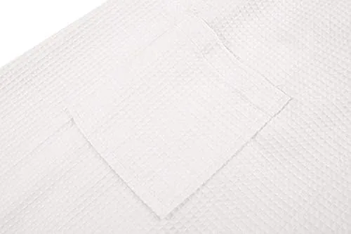 Vista 5 de FADSHOW Toalla de baño de spa con cierre ajustable ultra absorbente para mujer, color blanco, LXL