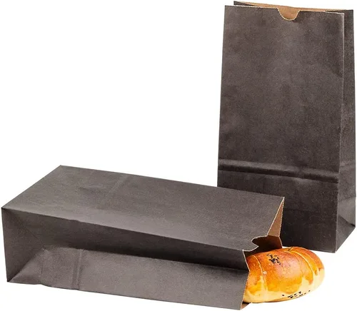 Vista 51 de Restaurantware Bag Tek - Bolsas de papel de 2 libras, 100 bolsas de almuerzo desechables, pequeñas para almuerzos, sándwiches y aperitivos, bolsas