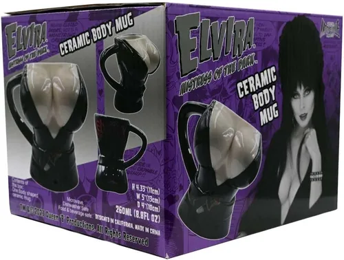 Vista 4 de kreepsville 666 Taza de café Elvira Body