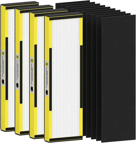 Vista 14 de Filtro B de repuesto HEPA transparente de humo compatible con AC4825 AC4300 AC4800 AC4900 AC4850, 2 filtros HEPA verdaderos y 6 prefiltros de carbón