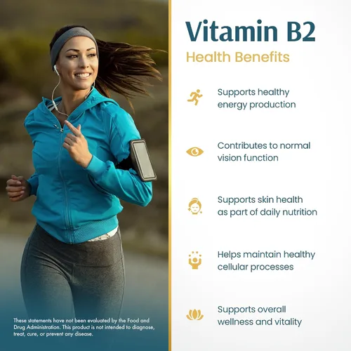 Vista 6 de Vykee Nutrition Gotas de riboflavina de vitamina B2, suplemento líquido B2 para metabolismo energético, función celular y apoyo de la visión