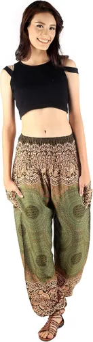 Vista 3 de Pantalones bohemios, pantalones harem, de yoga, para mujer, para la playa