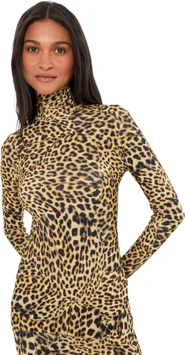 Vista 11 de Norma Kamali Camiseta de manga larga ajustada para mujer Caja de corteza a cuadros