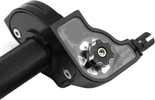 Vista 2 de Asamblea del acelerador de motocicleta de 0.866 in CNC de aluminio Twist Throttle Grips con cable del acelerador y agarre del manillar para CRF50