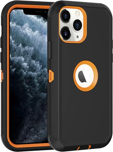 Vista 8 de Funda para iPhone 11 Pro Max, con protector de pantalla integrado, protección contra caídas, cuerpo completo, resistente a prueba de golpes, a